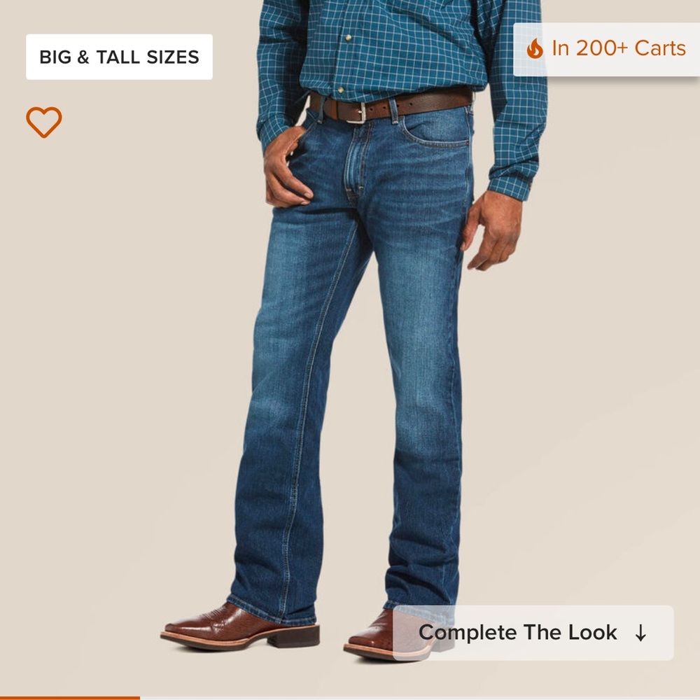 Men’s Ariat M4 Legacy Stretch Jean 30x32